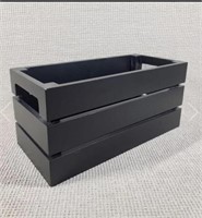 Black Decorative Black Storage Crate