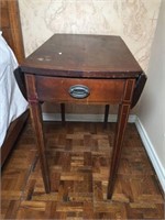 Drop Leaf Side Table with Drawer