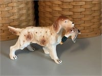 Vintage NovCrest Fine China Hunting Dog Figure