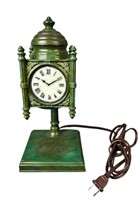 Vintage Quoizel Marshall Fields Clock Lamp/ Light