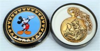 Mickey Mouse Railroad Pocket Watch & Tin