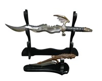 Figural Fantasy Dragon Shaped Daggers/ Knives