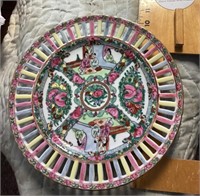 Set of 12 decorative plates from Hong Kong