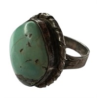 Native American Sterling Silver Ring w/ Turquoise