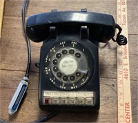 Black rotary multi-line office phone