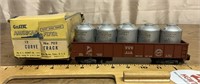 American Flyer D & H 916 gondola car and canisters