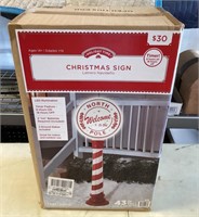 NEW Christmas Sign in box