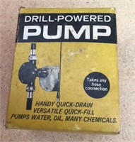 Drill-powered pump
