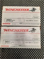 100 Rounds .380 Winchester 95gr FMJ Target