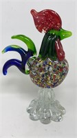 Blown Glass Art Glass Rooster