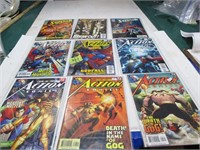 9 Superman comics Good cond