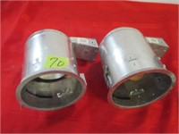 2 Lights recessed receptacles New Good cond