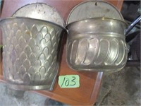 2 Brass wall Sconces Good cond