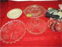 5 Pcs. Vintage serving platters Good cond