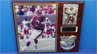 Gus Frerotte Plaque, Photo & Autographed Trading