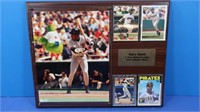 Barry Bonds Plaque, Photo, 4 Trading Cards