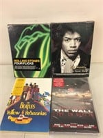 4 Sealed Music DVD Sets - Beatles, Hendrix +