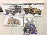 4 Sealed Tamiya & Dragon Military Model Kits