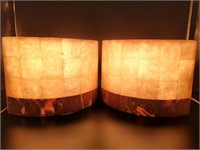 (2) Natural Carved Onyx Lamps for Ambient Lighting