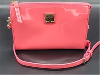 Dooney & Bourke Pink Patent Leather Clutch with