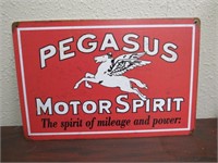 PEGASUS MOTOR SPIRIT RETRO SIGN TIN METAL