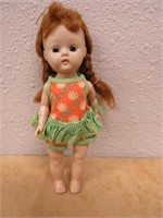 VINTAGE RED HAIRED 7 1/2 INCH WALKER DOLL