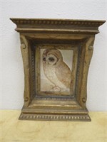 THICK FRAME OWL RECESSED PICTURE
