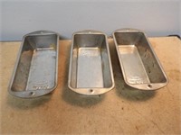 3 Small Loaf Pans
