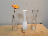 3 Bud Vases