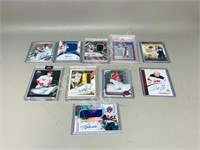 10 sports cards - rookies and some signed