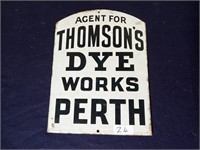 Double Sided Enamel Sign