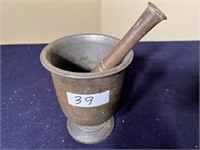 Solid Brass Mortar & Pestle