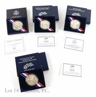 Uncirculated Commemorative Silver Dollars (4)