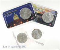 US $1 Silver Eagle Bullion Coins (4)