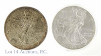 U.S. Silver Eagle Bullion Coins (2)