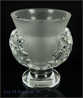 Lalique Saint Cloud Crystal Vase