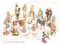 1951 Goebel Hummel Large Nativity (14 + Pieces)