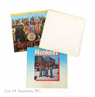 Vintage 1960's The Beatles Vinyl LP Records (3)
