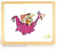 Hanna-Barbera Serigraph Cel Flintstones & Dino