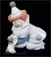 Lladro Clown With Puppy and Beach Ball, 5028
