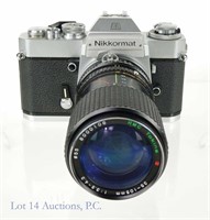 Nikon Nikkormat EL 35mm Camera & 35-105 Zoom Lens