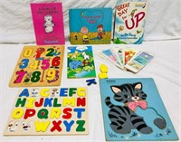 Kid Books & Puzzles - Dr Seuss & Charlie Brown