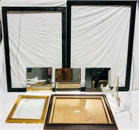 Lot of Picture Frames/Holders/Mirror Tiles