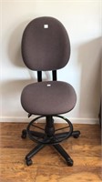 Elevated office / swivel chair on wheels. Seat