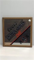 Colors Extra Gold Draft Beer advertising mirror