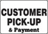Customer Pick-up & Payment Details