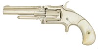 SMITH & WESSON PEARL GRIPPED NO. 1 1/2 REVOLVER.
