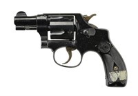 SMITH & WESSON 38 S&W HAND EJECTOR REVOLVER.