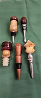 (5) Wooden Wine Stoppers (10)