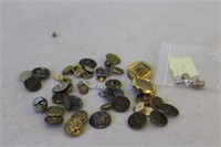 Assorted Metal Buttons